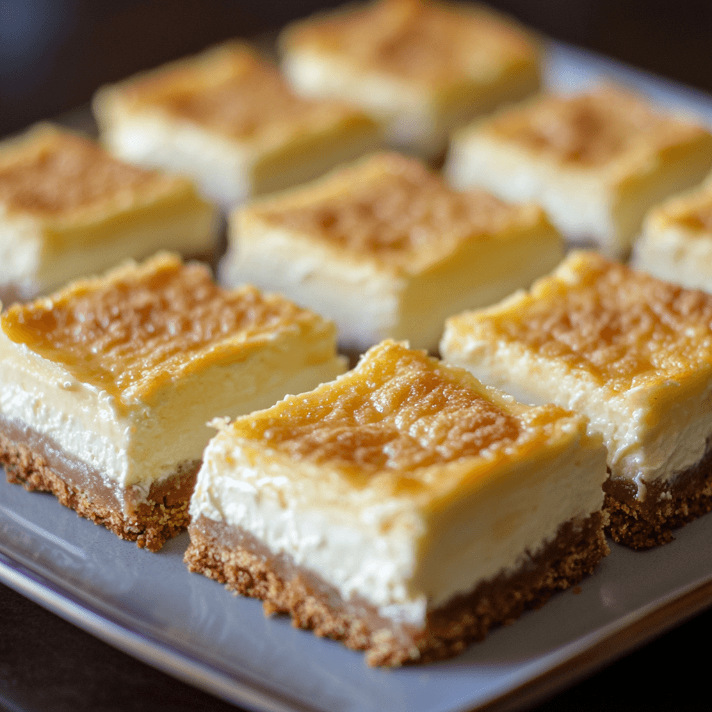 Delicious Creamy Baked Cheese Bars Recipe – Easy and Versatile Cheesecake Bars