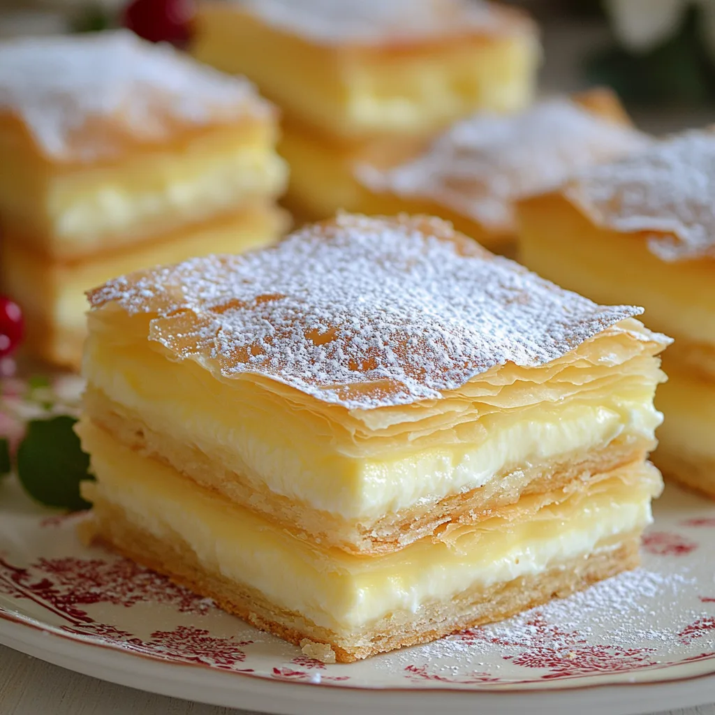 Vanilla Custard Cream Squares Recipe: Easy and Delicious Homemade Dessert