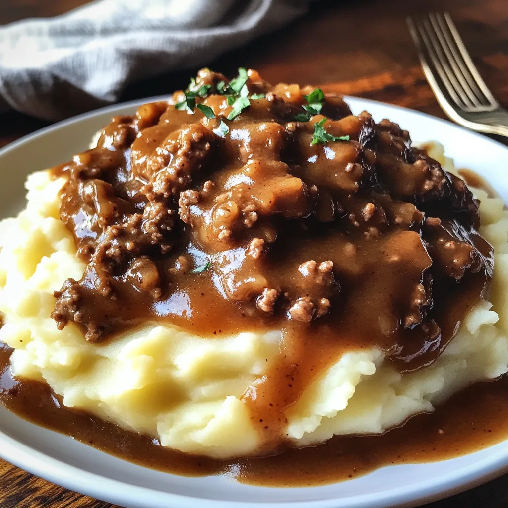 Ground Beef and Gravy Over Mashed Potatoes – The Ultimate Comfort Food Recipe