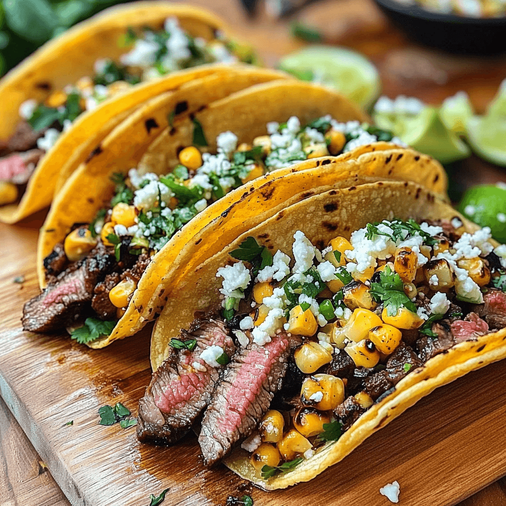 Grilled Steak Elote Tacos Recipe – Perfect Summer Meal with Bold Flavors