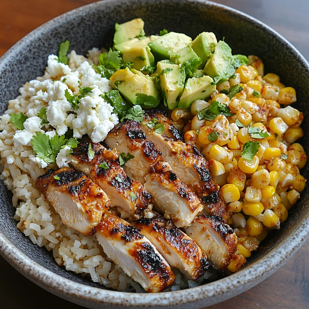 Savory Street Corn Chicken Rice Bowl Recipe: Bold Flavors & Easy Meal Prep